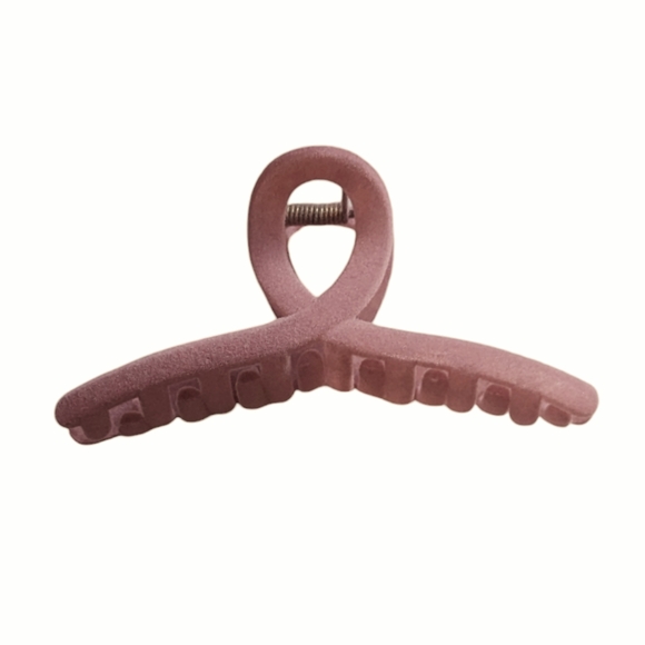 🍁 3/$15 Flocked Loop Hair Clip - Picture 3 of 5